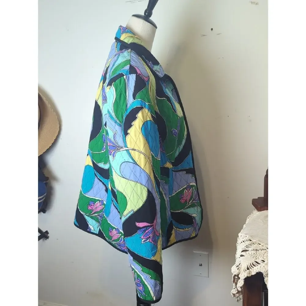Vintage Requirements Quilted Jacket Resort Wear Coastal Prep Lily Inspired